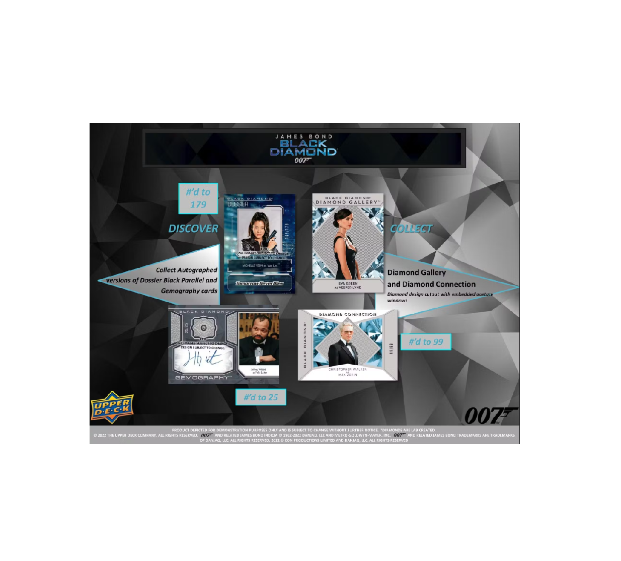 2023 Upper Deck James Bond 007 Black Diamond Hobby 10-Box Case
