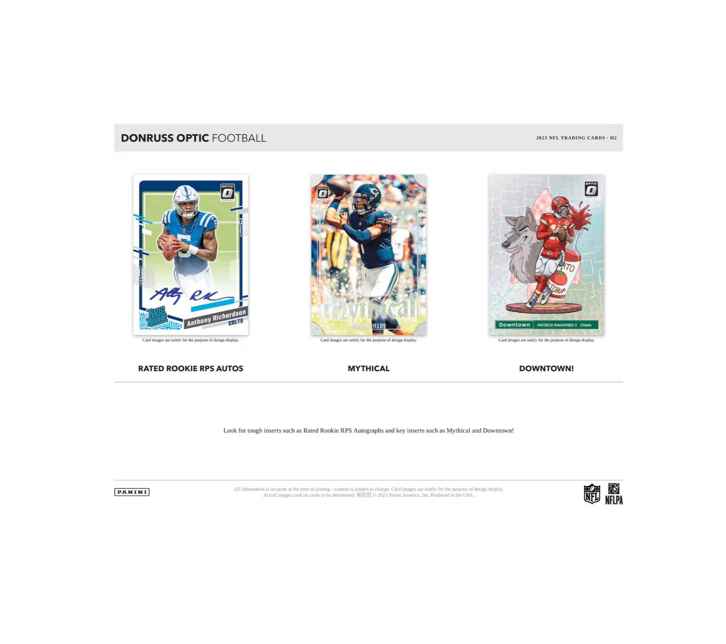 2023 Panini Donruss Optic Football H2 Box
