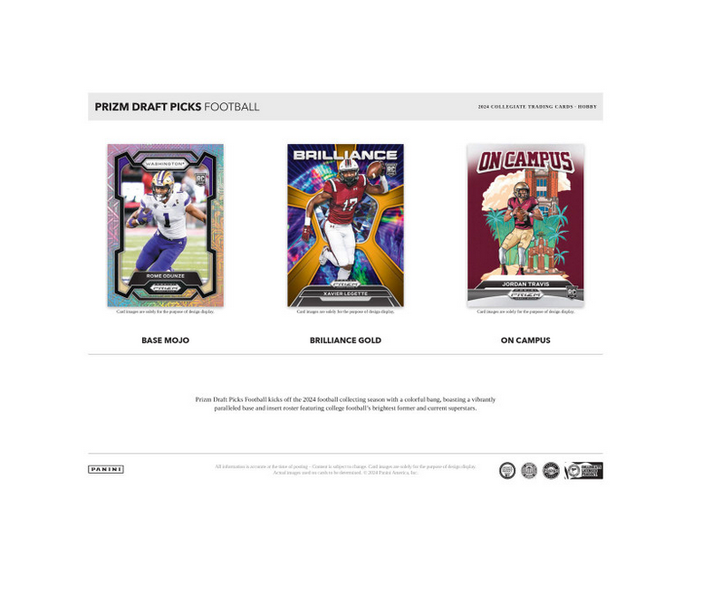 2024 Panini Prizm Draft Picks Collegiate Football Hobby Box