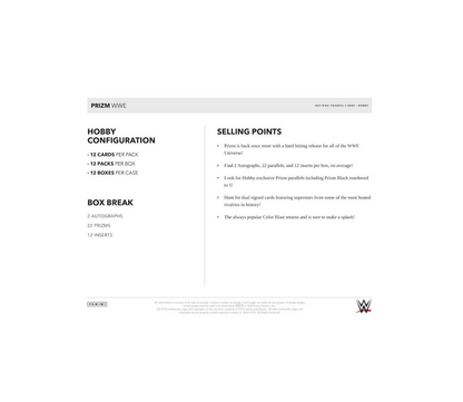 2024 Panini Prizm WWE Hobby 12-Box Case