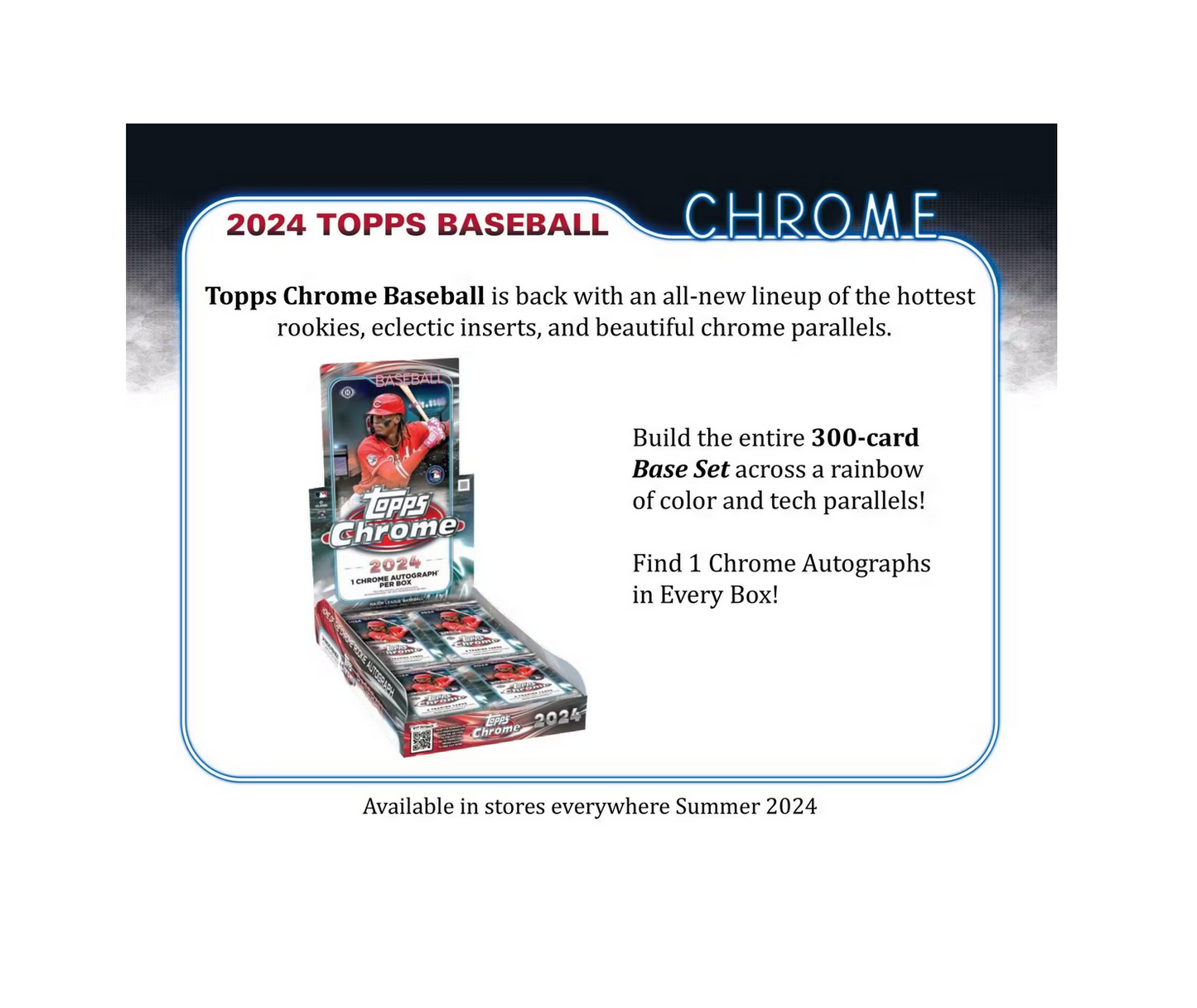 2024 Topps Chrome Baseball Hobby Box