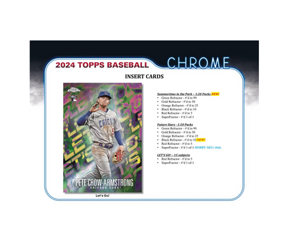 2024 Topps Chrome Baseball Hobby Box
