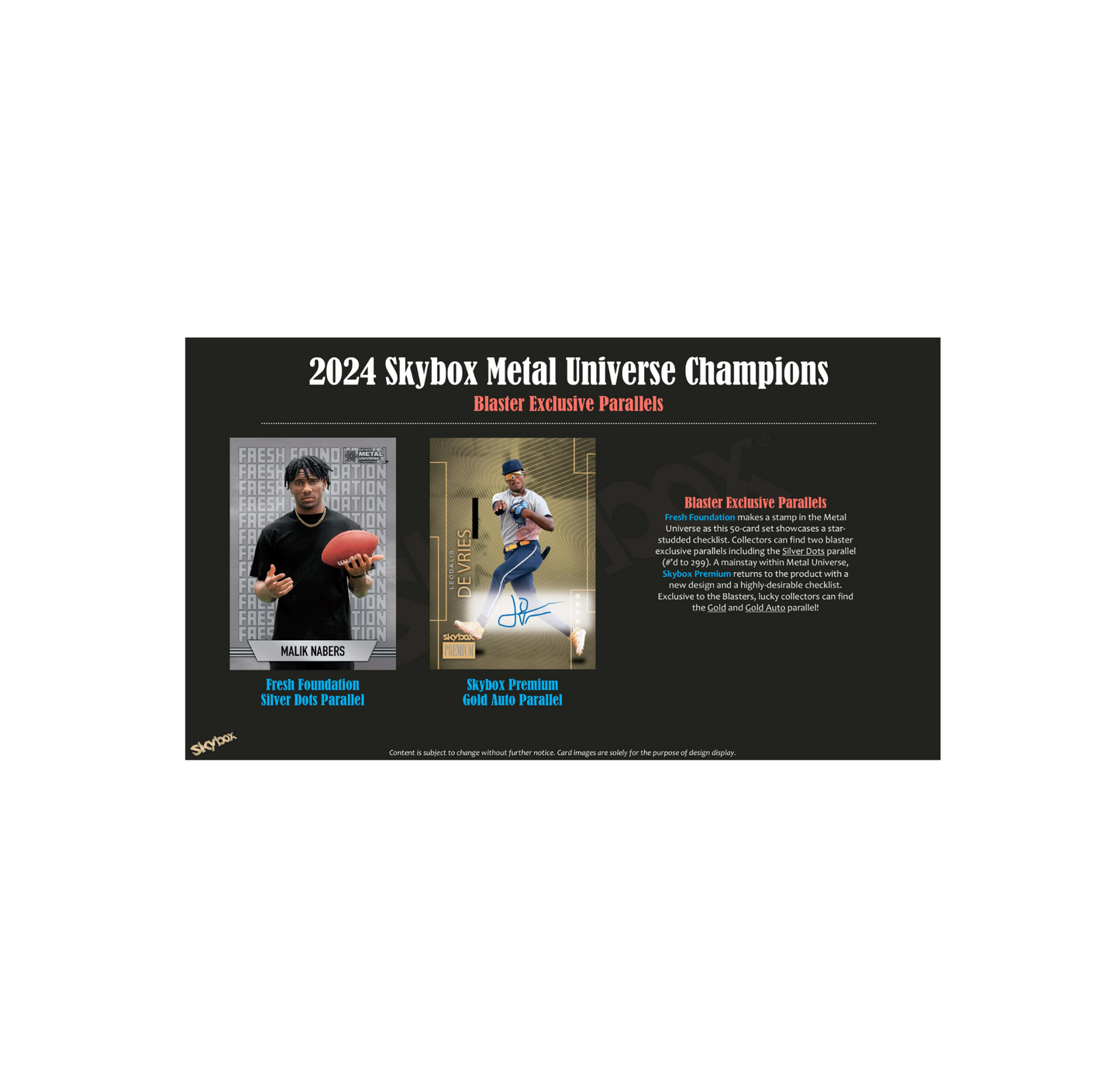 2024 Upper Deck Skybox Metal Universe Champions Blaster Box