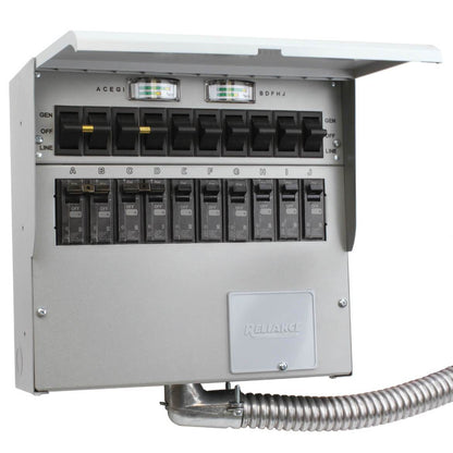 Reliance A510C 120/240-Volt 50-Amp 10-Circuit Pro/Tran 2 Transfer Switch