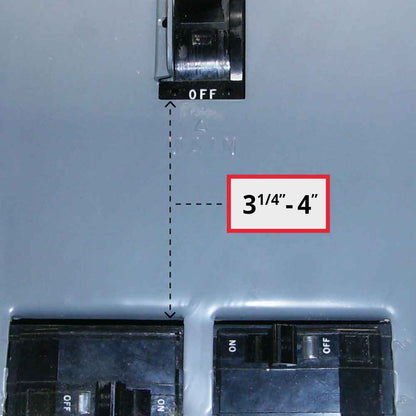 GenInterlock SD-200VL Generator Interlock Kit Breaker Panel 150/200 Amp 3-1/4 -4" Square D Vertical Throw