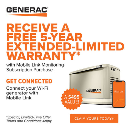 Generac 7223 14kW Guardian Home Backup Standby Generator w/ Free Mobile Link
