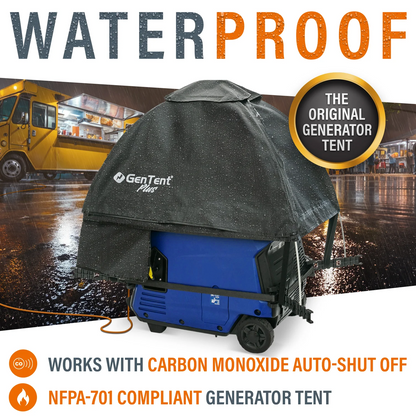 GenTent GTOICSMPBK Plus Black Generator Cover Inverter Kit for Fully Encased