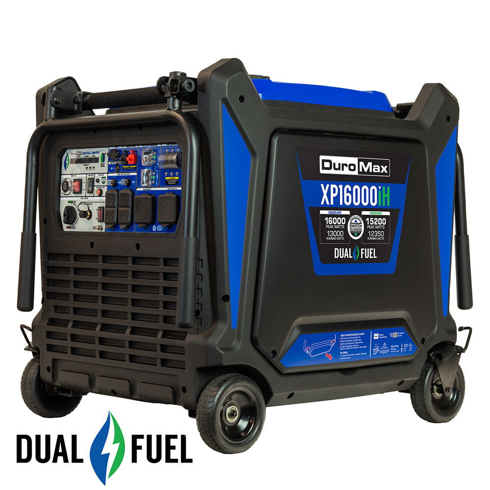 DuroMax XP16000iH 16,000 Watt Dual Fuel Portable Inverter Generator w/ CO Alert