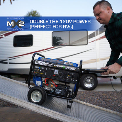 DuroMax XP5500EH 5,500 Watt Portable Dual Fuel Gas Propane Powered Generator