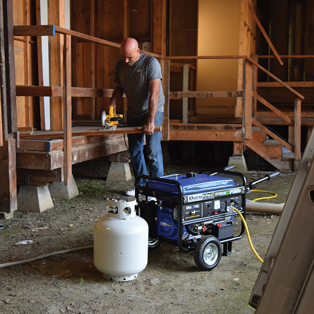 DuroMax XP5500EH 5,500 Watt Portable Dual Fuel Gas Propane Powered Generator