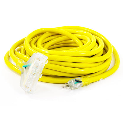 DuroMax XPC12100C 100-Foot 12 Gauge Triple Tap Extension Power Cord
