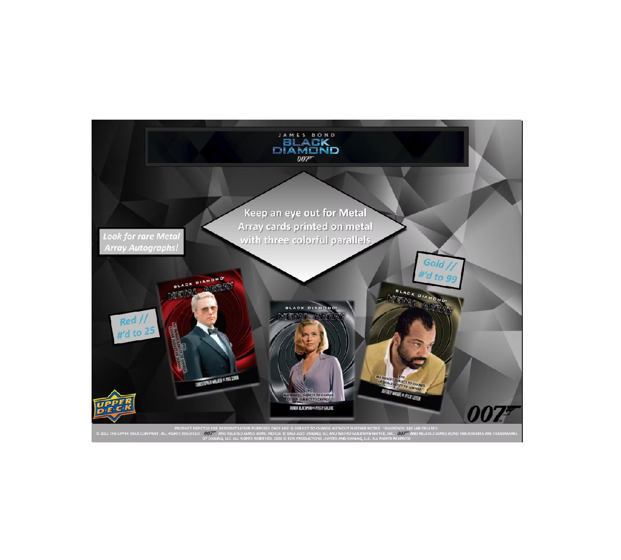 2023 Upper Deck James Bond 007 Black Diamond Hobby 10-Box Case