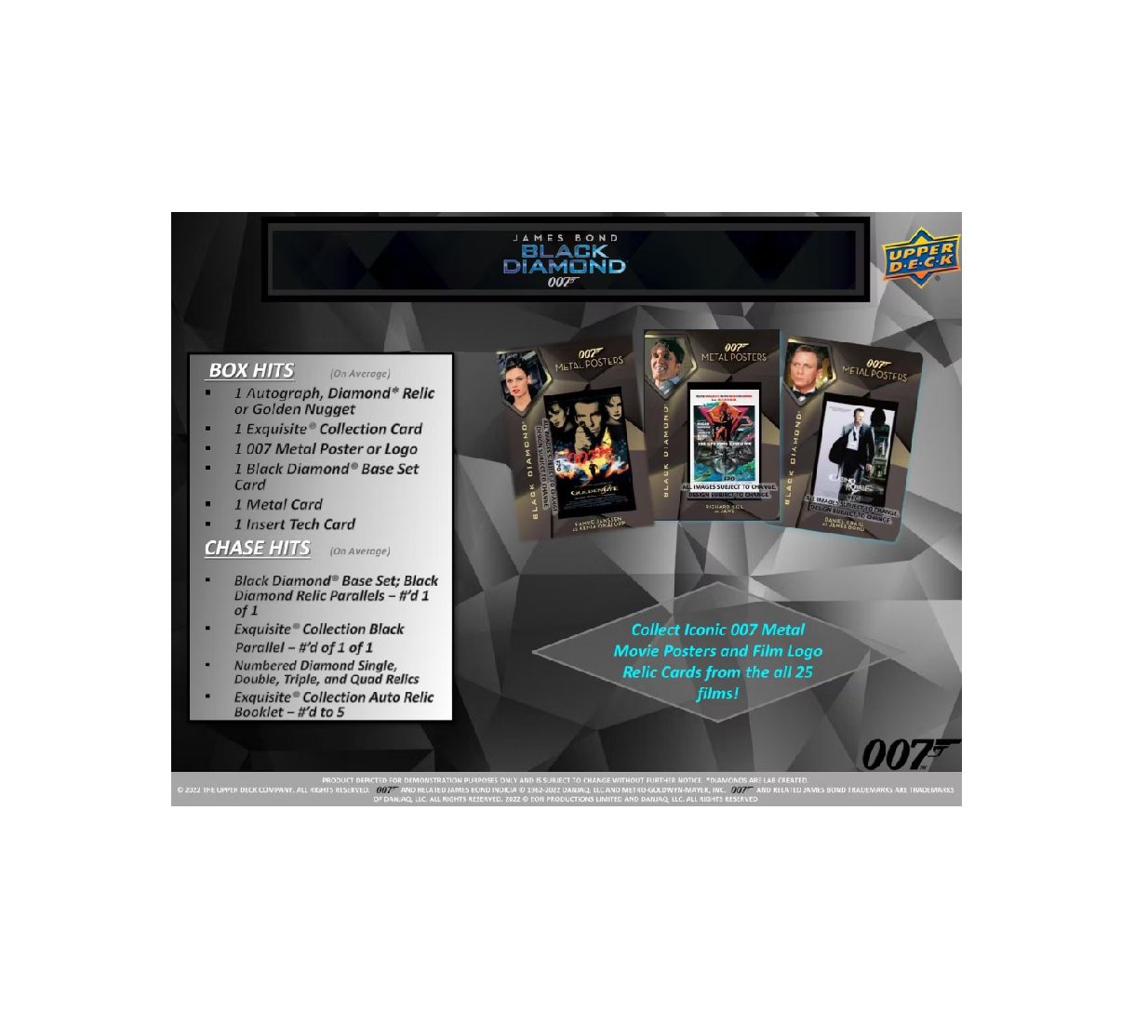 2023 Upper Deck James Bond 007 Black Diamond Hobby 10-Box Case