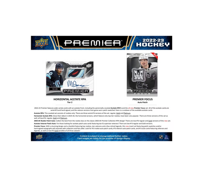 2022-23 Upper Deck Premier Hockey Hobby Box