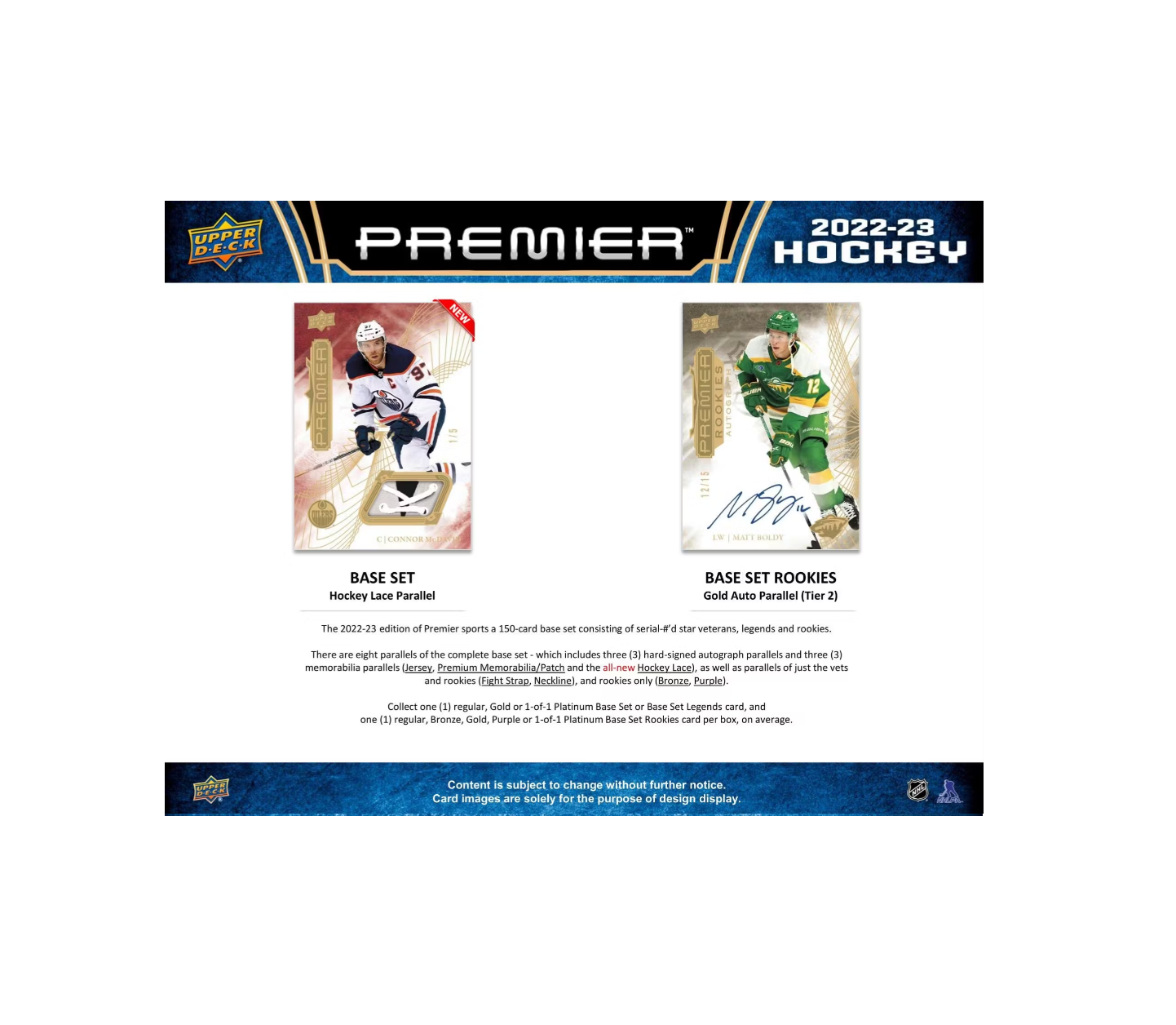 2022-23 Upper Deck Premier Hockey Hobby 10-Box Case