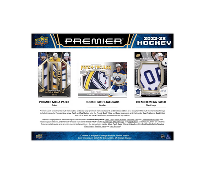2022-23 Upper Deck Premier Hockey Hobby 10-Box Case