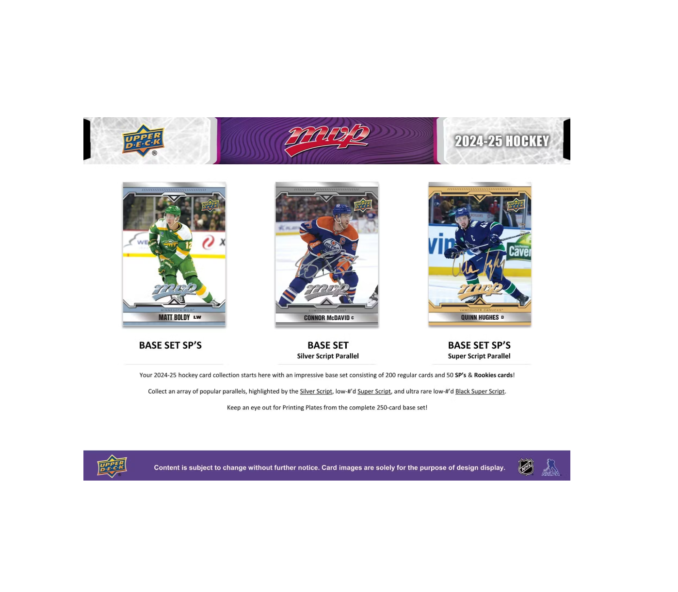 2024-25 Upper Deck MVP Hockey Hobby Box