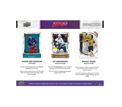 2024-25 Upper Deck MVP Hockey Hobby Box