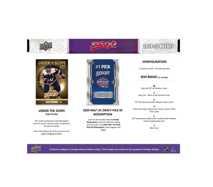 2024-25 Upper Deck MVP Hockey Hobby Box