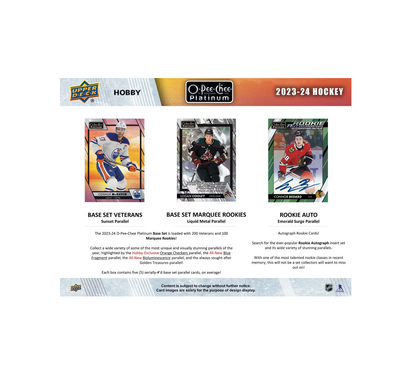 2023-24 Upper Deck O-Pee-Chee Platinum Hockey Hobby Box