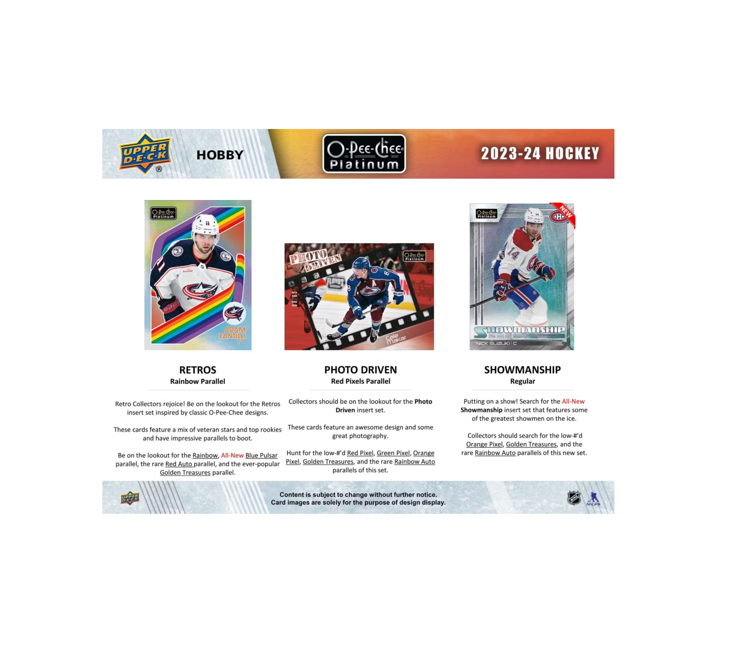 2023-24 Upper Deck O-Pee-Chee Platinum Hockey Hobby Box