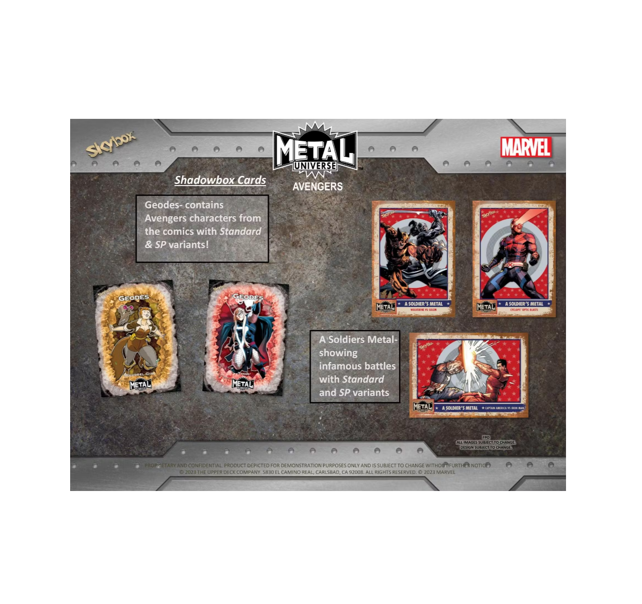 2024 Upper Deck Marvel Metal Universe Avengers Hobby Box