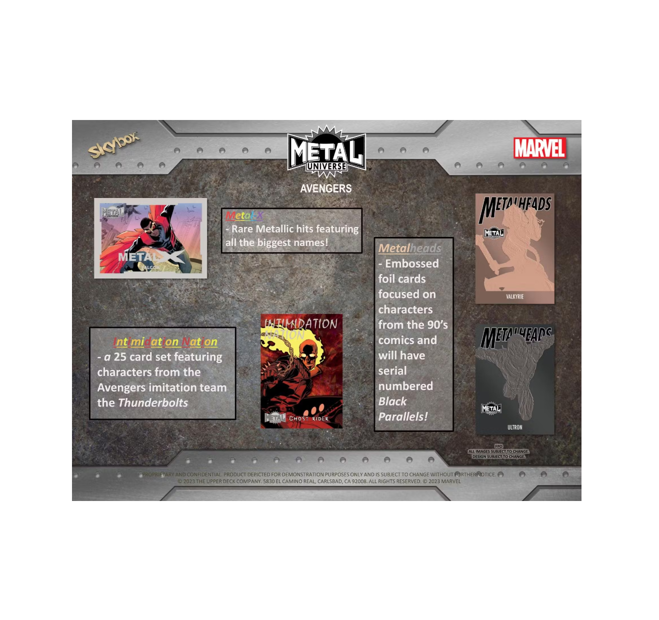 2024 Upper Deck Marvel Metal Universe Avengers Hobby 12-Box Case
