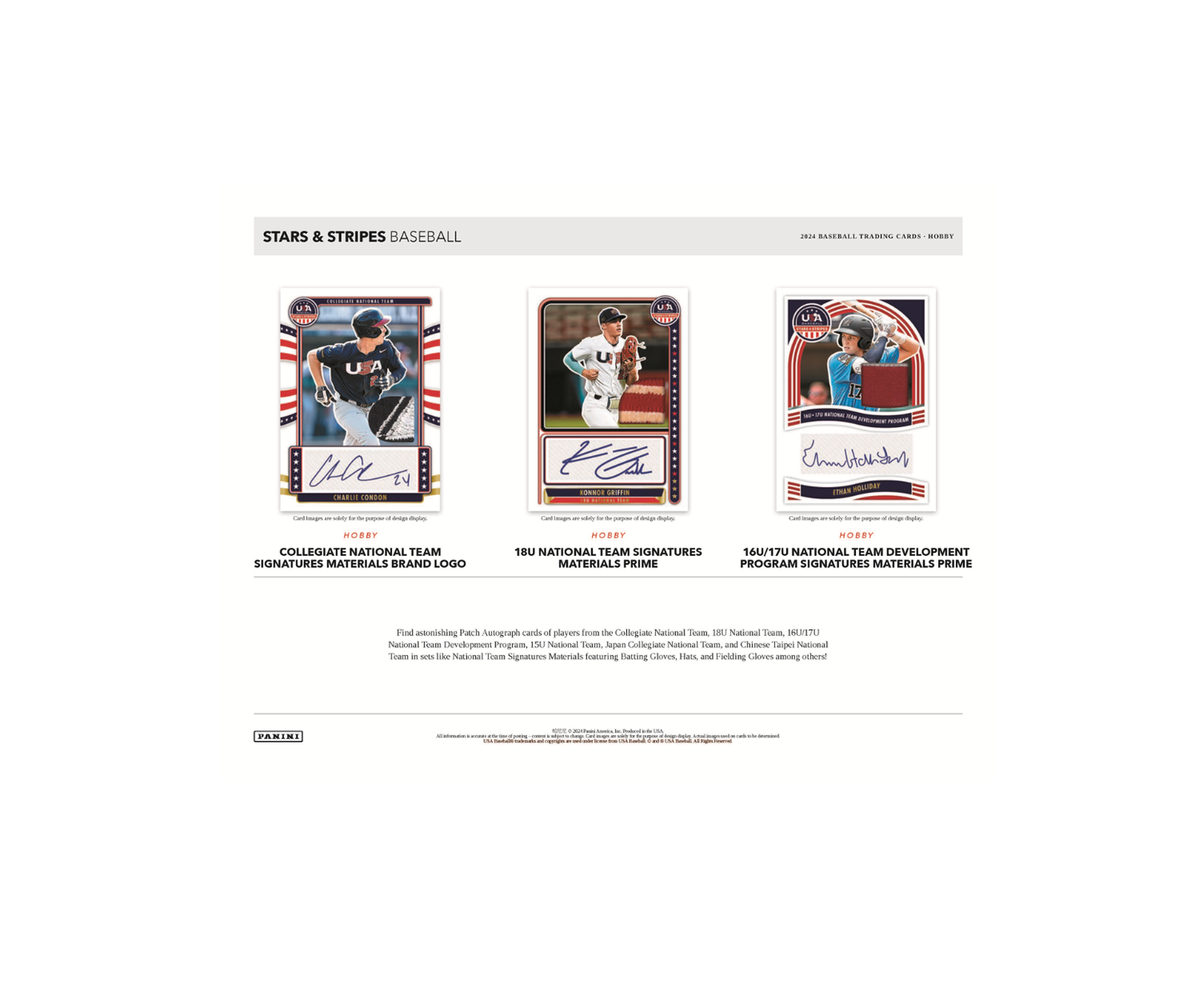 2024 Panini USA Stars & Stripes Baseball Hobby Box