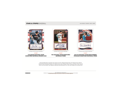 2024 Panini USA Stars & Stripes Baseball Hobby 20-Box Case